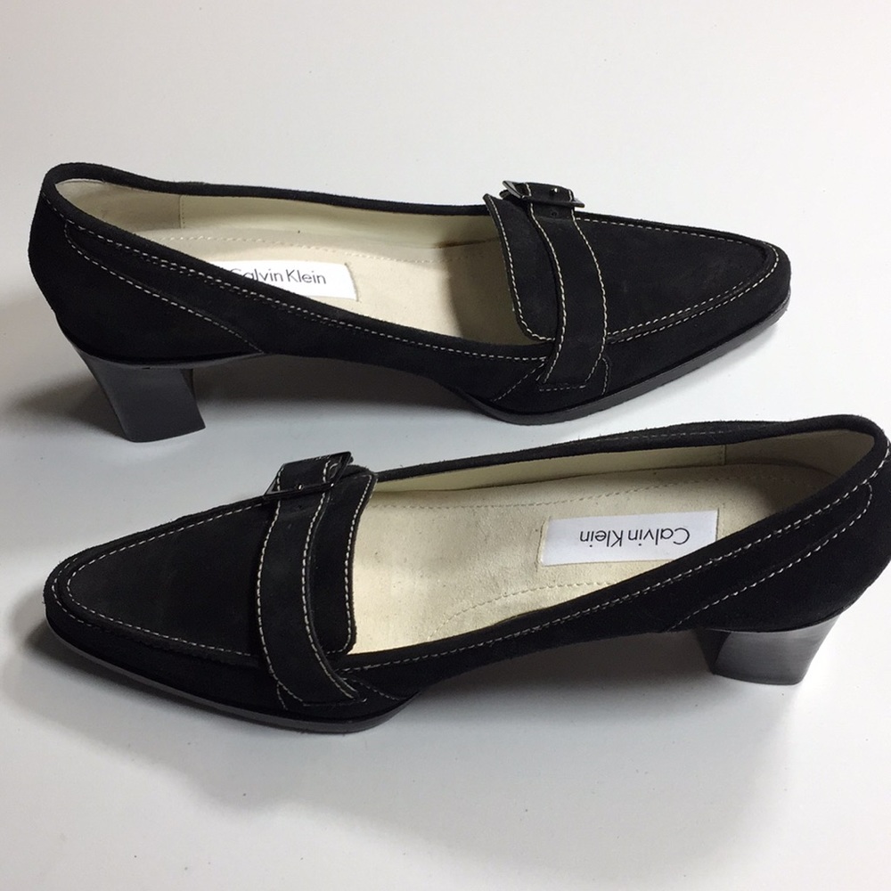 🎉Calvin Klein Black Suede Pumps 6.5